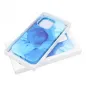 Apple iPhone 14 Plus Hülle Leather Mag Cover Elegant  MagSAFE  Blau Spritzer