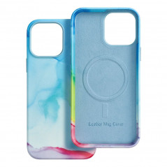 Apple iPhone 13 Pro Max Hülle Leather Mag Cover Elegant  MagSAFE  Farbspritzer