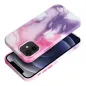 Apple iPhone 12 Hülle Leather Mag Cover Elegant  MagSAFE  Lila Spritzer