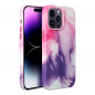 Apple iPhone XS Max Hülle Leather Mag Cover Elegant  MagSAFE  Lila Spritzer