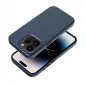 Apple iPhone 14 Hülle Leather Mag Cover Elegant  MagSAFE  Indigoblau