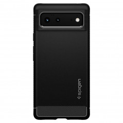 Google Pixel 6 Hülle Spigen Rugged Armor Kohlenstoff-Faser, Elegant  Matt Schwarz
