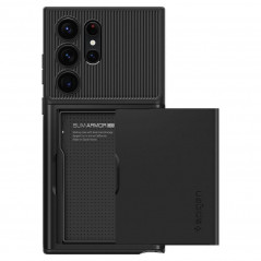 Samsung Galaxy S23 Ultra 5G Hülle Spigen Slim Armor CS Schwarz