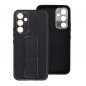 Samsung Galaxy A54 Hülle LEATHER Case Kickstand Schwarz