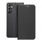 Samsung Galaxy A14 LTE Book Handytaschen LUNA Book Carbon Kohlenstoff-Faser, Elegant  Schwarz