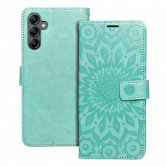 Samsung Galaxy A14 5G Book Handytaschen MEZZO Book Mandala  Grün