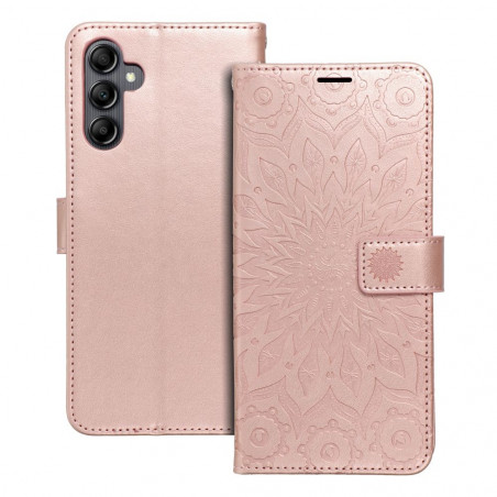Samsung Galaxy A14 5G Book Handytaschen MEZZO Book Mandala  Roségold