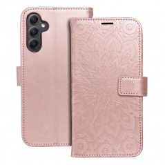 Samsung Galaxy A34 Book Handytaschen MEZZO Book Mandala  Roségold