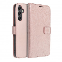 Samsung Galaxy A34 Book Handytaschen MEZZO Book Mandala  Roségold