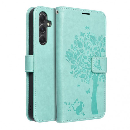 Samsung Galaxy A54 Book Handytaschen MEZZO Book Baum  Grün