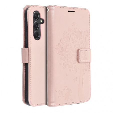 Samsung Galaxy A54 Book Handytaschen MEZZO Book Baum  Roségold