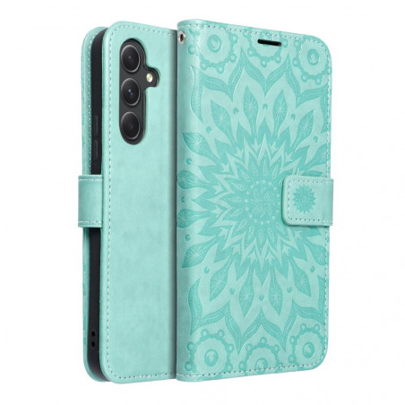 Samsung Galaxy A54 Book Handytaschen MEZZO Book Mandala  Grün
