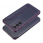 Samsung Galaxy A34 Book Handytaschen Razor Book Kohlenstoff-Faser, Kohlenstoffmuster  Blau