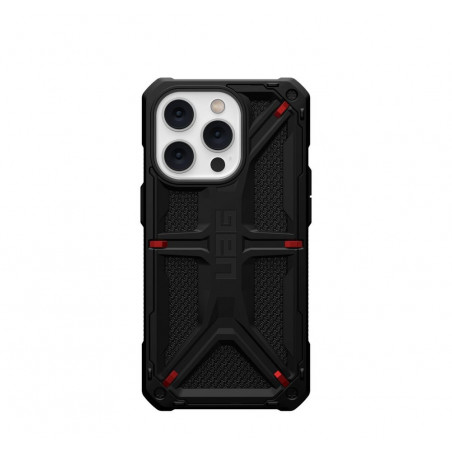 Apple iPhone 13 Hülle Urban Armor Gear Monarch Premium-Gehäuse  MagSAFE   Kevlar Schwarz