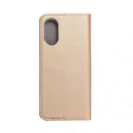 Oppo A17 Book Handytaschen Smart Case Book Gold 