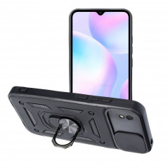 XIAOMI Redmi 9C NFC Hülle Slide Armor Schwarz