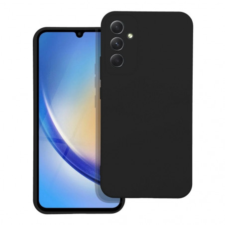 Samsung Galaxy A34 Hülle Silicone Elegant  Schwarz