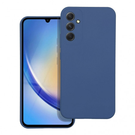 Samsung Galaxy A34 Hülle Silicone Elegant  Blau