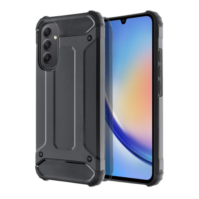 Samsung Galaxy A34 Gehärtete Abdeckung Armor Schwarz