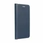Samsung Galaxy A34 Book Handytaschen LUNA Book Carbon Kohlenstoff-Faser, Elegant  Blau