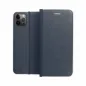 Samsung Galaxy A34 Book Handytaschen LUNA Book Carbon Kohlenstoff-Faser, Elegant  Blau