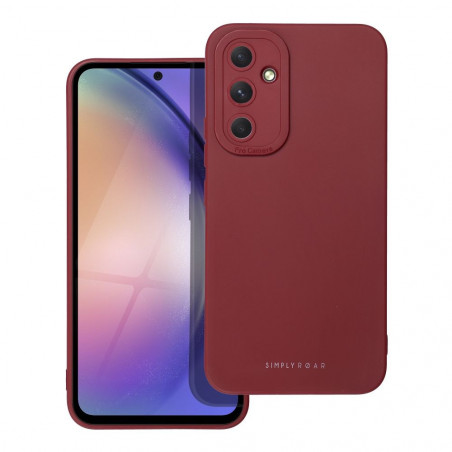 Samsung Galaxy A54 Hülle Roar Luna Monochromatische, Stilvoll, Ein ästhetisches Accessoire  Rot