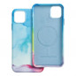 Apple iPhone 11 Pro Max Hülle Leather Mag Cover Elegant  MagSAFE  Farbspritzer