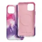 Apple iPhone 11 Pro Hülle Leather Mag Cover Elegant  MagSAFE  Lila Spritzer