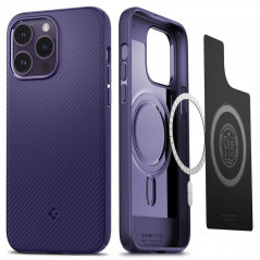 Apple iPhone 14 Pro Max Gehärtete Abdeckung Spigen Armor Schwarz