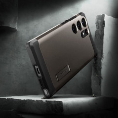 Samsung Galaxy S23 Ultra 5G Hülle Spigen Tough Armor Dunkles Blaugrau