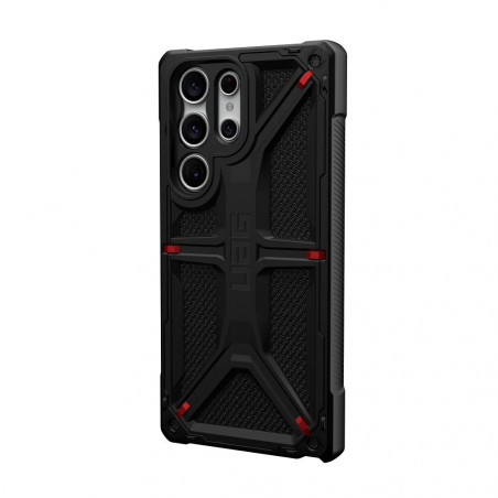 Samsung Galaxy S23 Ultra 5G Hülle Urban Armor Gear Monarch Premium-Gehäuse  MagSAFE   Kevlar Schwarz