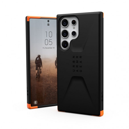Samsung Galaxy S23 Ultra 5G Hülle Urban Armor Gear Civilian Premium-Gehäuse  MagSAFE  Schwarz