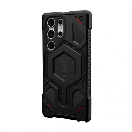 Samsung Galaxy S23 Ultra 5G Hülle Urban Armor Gear Monarch Pro MagSAFE   Kevlar Schwarz