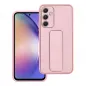 Samsung Galaxy A54 Hülle LEATHER Case Kickstand Rosa