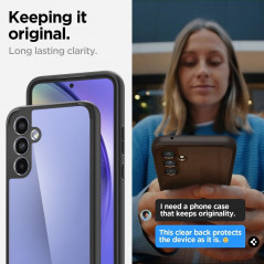 Samsung Galaxy A54 Hülle Spigen Ultra Hybrid Kristallklar  Matt Schwarz