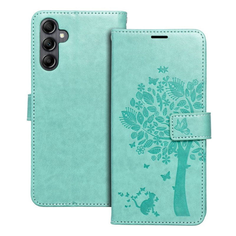 Samsung Galaxy A14 LTE Book Handytaschen MEZZO Book Baum  Grün