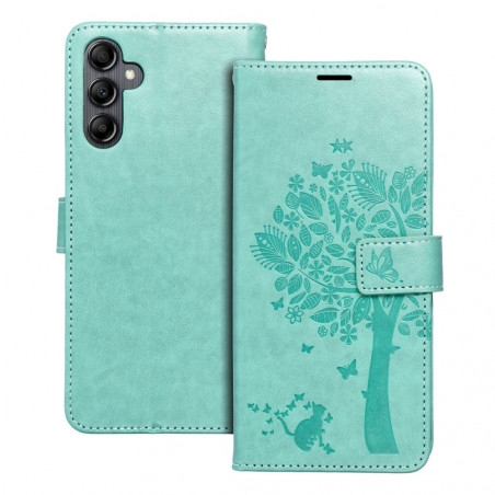 Samsung Galaxy A14 LTE Book Handytaschen MEZZO Book Baum  Grün