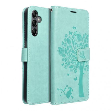 Samsung Galaxy A14 LTE Book Handytaschen MEZZO Book Baum  Grün