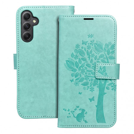 Samsung Galaxy A34 Book Handytaschen MEZZO Book Baum  Grün