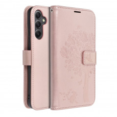 Samsung Galaxy A34 Book Handytaschen MEZZO Book Baum  Roségold