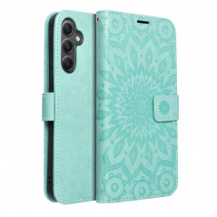Samsung Galaxy A34 Book Handytaschen MEZZO Book Mandala  Grün