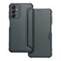 Samsung Galaxy A14 5G Book Handytaschen Razor Book Kohlenstoff-Faser, Kohlenstoffmuster  Dunkelgrün