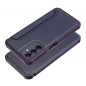 Samsung Galaxy A14 LTE Book Handytaschen Razor Book Kohlenstoff-Faser, Kohlenstoffmuster  Blau