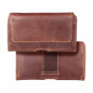 Samsung Galaxy S20 Universaletui, Horizontale holster, Gürtelholster ROYAL Crazy Horse Braun 