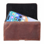 Samsung Galaxy S20 Universaletui, Horizontale holster, Gürtelholster ROYAL Crazy Horse Braun 