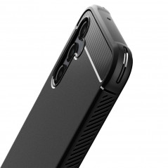 Samsung Galaxy A14 LTE Hülle Spigen Rugged Armor Kohlenstoff-Faser, Elegant  Matt Schwarz