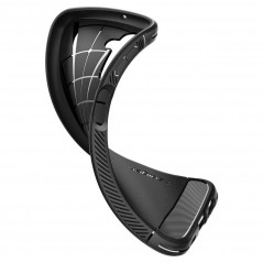 Samsung Galaxy A14 LTE Hülle Spigen Rugged Armor Kohlenstoff-Faser, Elegant  Matt Schwarz