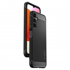 Samsung Galaxy A14 LTE Hülle Spigen Rugged Armor Kohlenstoff-Faser, Elegant  Matt Schwarz