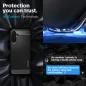 Samsung Galaxy A14 LTE Hülle Spigen Rugged Armor Kohlenstoff-Faser, Elegant  Matt Schwarz