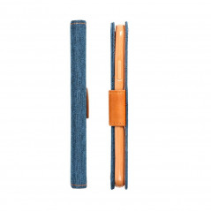 Apple iPhone 15 Pro Max Book Handytaschen CANVAS Book Navy blau
